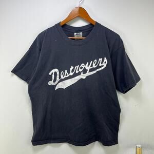 Vintage 90s Destroyers Band T-Shirt Rock Graphic XL Sun Fade